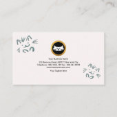 Einfacher schlichter niedlicher visitenkarte (Rückseite)