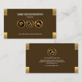 Einfacher schlichter zeitgenössischer visitenkarte (Vorne/Hinten)