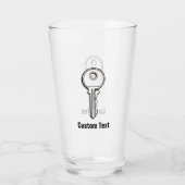 Einfacher Schlüssel Glas (Rückseite)