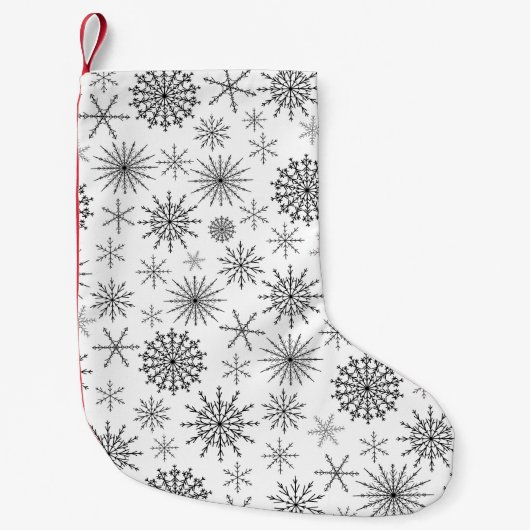 Einfacher Schneesturm Kleiner Weihnachtsstrumpf (Vorderseite)