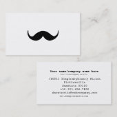 Einfacher Schnurrbart Visitenkarte (Vorne/Hinten)