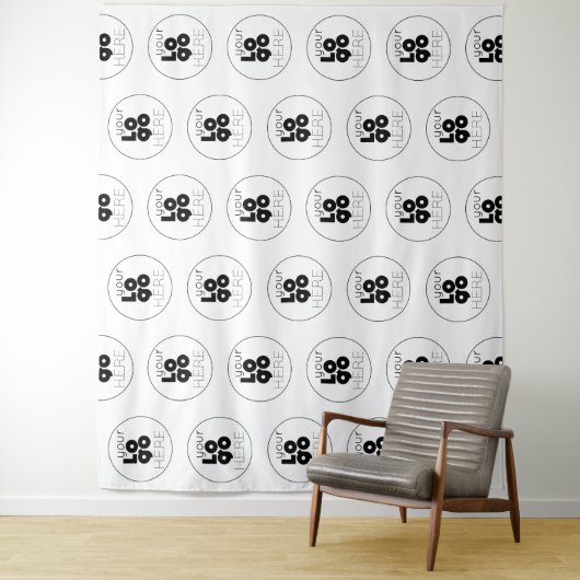 Einfacher Schritt für das benutzerdefinierte Logo Wandteppich (Beispiel)