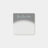 Einfacher schwacher grauer Hintergrund und Post-it Klebezettel (Vorderseite)