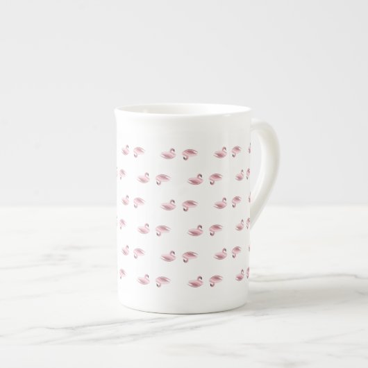 Einfacher Schwan-Kaffee/Tee-Tasse Porzellantasse (Vorderseite Rechts)