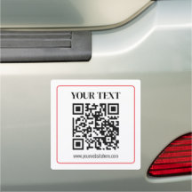 Einfacher Schwarz-Weiß-QR-Code mit rotem Rand