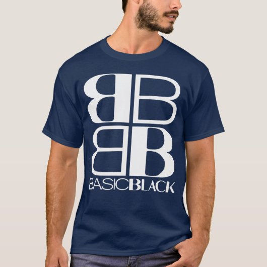 Einfacher schwarzer Junge T-Shirt (Vorderseite)