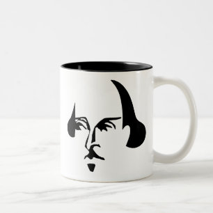 Einfacher Shakespeare Zweifarbige Tasse