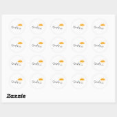 Einfacher Shine Sunshine Bright Circle Sticker (Blatt)