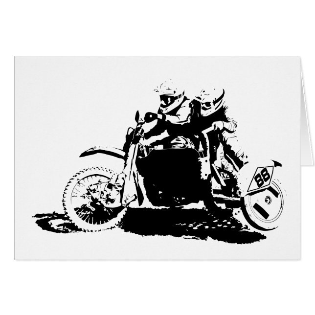 Einfacher Sidecarcross Entwurf (Vorderseite (Horizontal))