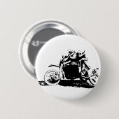 Einfacher Sidecarcross Entwurf Button (Vorne & Hinten)