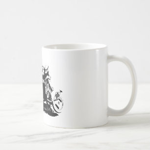 Einfacher Sidecarcross Entwurf Kaffeetasse