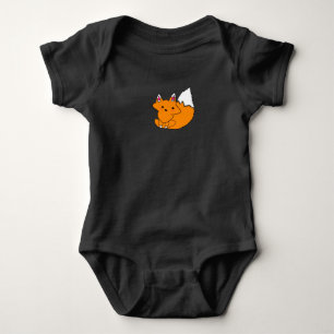 Einfacher Sitzender Fuchs Baby Top