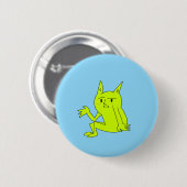 Einfacher Sitzender Goblin-Knopf Button (Vorne & Hinten)