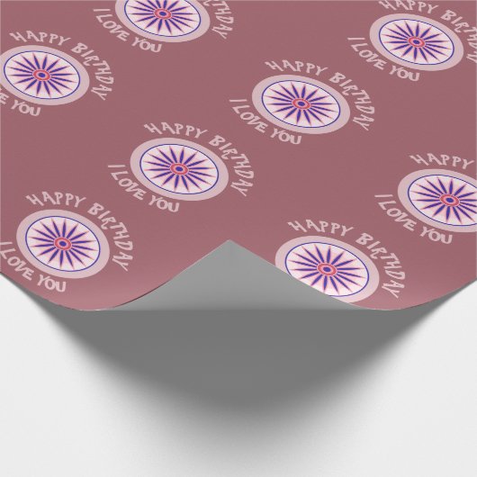 EINFACHER SMART BIRTHDAY GESCHENKPAPIER (Ecke)