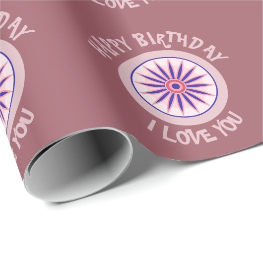 EINFACHER SMART BIRTHDAY GESCHENKPAPIER (Rolleneckpunkt)