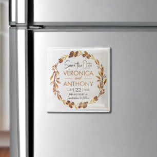 Einfacher Sommer Fall Blumenhochzeit retten Datu Magnet