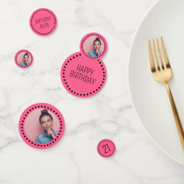 Einfacher Spaß Chic individualisierbarer Polka Dot Konfetti