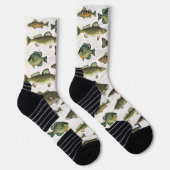 Einfacher Spaß Fischen Whimsistisch Niedlich Socken (Rechts)
