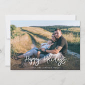 Einfacher Spaß Minimalistisch Happy Holidays Foto (Vorderseite)