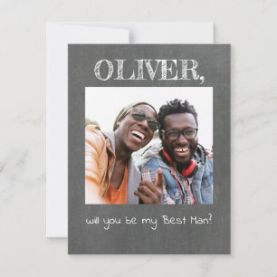 Einfacher Spaß Wirst du mein Trauzeuge sein Foto