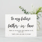 Einfacher Spaß Zukunft Schwiegervater (Stehend Vorderseite)