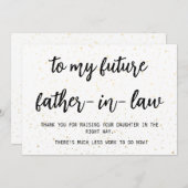 Einfacher Spaß Zukunft Schwiegervater (Vorne/Hinten)