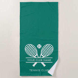 Einfacher Sportvereinsname Tennis-Team in beliebig Strandtuch
