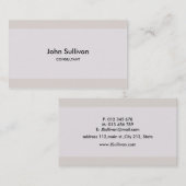 Einfacher StandardVisitenkarte-Pastellentwurf Visitenkarte (Vorne/Hinten)