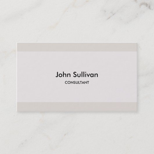 Einfacher StandardVisitenkarte-Pastellentwurf Visitenkarte (Vorderseite)