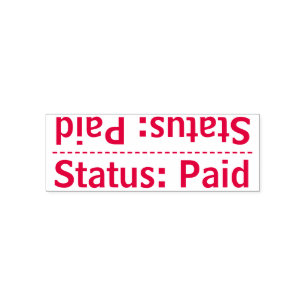Einfacher "Status: Bezahlt" Stempel