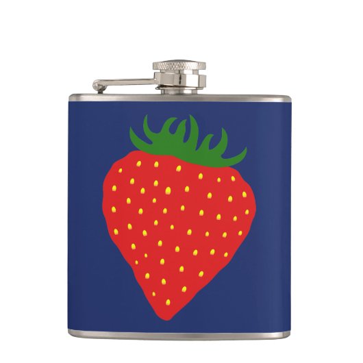 Einfacher Strawberry-Maßkolben Flachmann (Vorderseite)