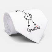 Einfacher StrichmännchenGymnast Krawatte (Gerollt)