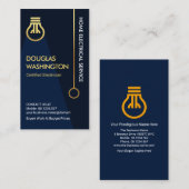 Einfacher Stromschalter für Gold Light Bulb Visitenkarte (Vorne/Hinten)