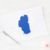 Einfacher Tahoe-Aufkleber, rund Runder Aufkleber (Umschlag)