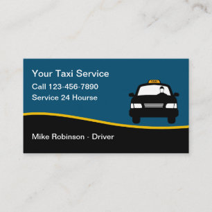 Einfacher Taxi-Service und Care Hire Visitenkarte