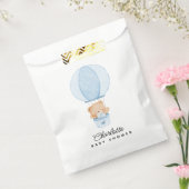 Einfacher Teddybär Blauer Ballon Geschenktütchen (Versiegelt)