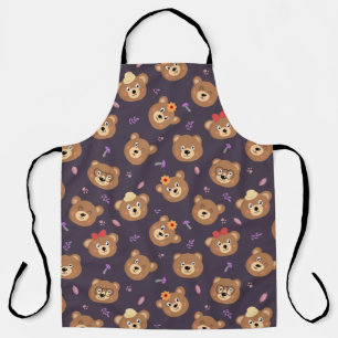 Einfacher Teddybär Teddy Kunst Süßer Bär Fotos Gut Schürze