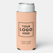 Einfacher Text für das Pfirsichlogo Selters Dosenkühler (Seltzer Rückseite)