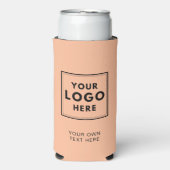 Einfacher Text für das Pfirsichlogo Selters Dosenkühler (Seltzer Vorderseite)