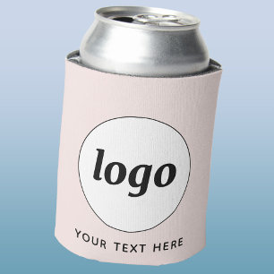 Einfacher Text für Logos Werbeaktion Rosa Rosa Dosenkühler