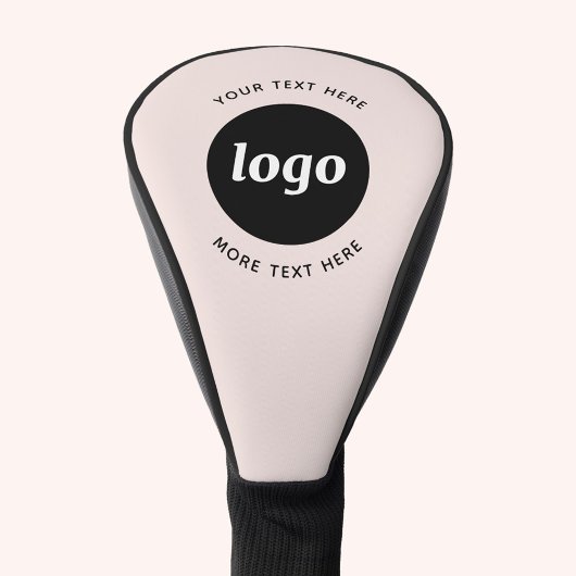 Einfacher Text für Logos Werbeaktion Rosa Rosa Golf Headcover
