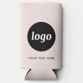 Einfacher Text für Logos Werbeaktion Rosa Rosa Selters Dosenkühler (Vorderseite)