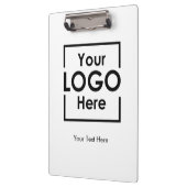 Einfacher Text für Personalisiertes Firmenlogo Klemmbrett (Links)