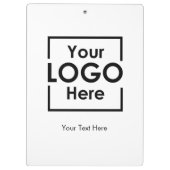 Einfacher Text für Personalisiertes Firmenlogo Klemmbrett (Rückseite)