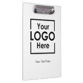 Einfacher Text für Personalisiertes Firmenlogo Klemmbrett (Rechts)