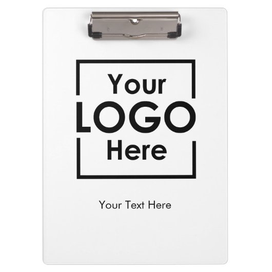 Einfacher Text für Personalisiertes Firmenlogo Klemmbrett (Vorderseite)