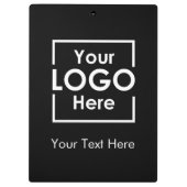 Einfacher Text für Personalisiertes Firmenlogo Klemmbrett (Rückseite)