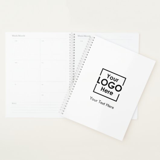 Einfacher Text für Personalisiertes Firmenlogo Planer (Anzeige)