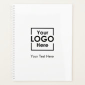 Einfacher Text für Personalisiertes Firmenlogo Planer (Vorderseite)