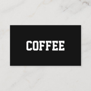 Einfacher Text-Kaffee-Superstar zentriert Treuekarte